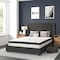 Flash Furniture Full Size Black Fabric Platform Bed & Mattress HG-BM10-38-GG - alternate 1